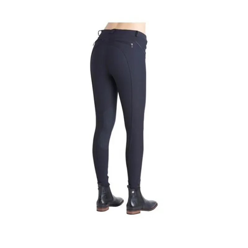 Rebel by Montar Shelby Classic Silicone Knee Patch Breeches - Black