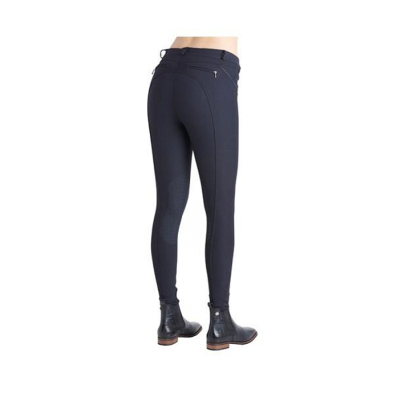 Rebel by Montar Shelby Classic Silicone Knee Patch Breeches - Black-1