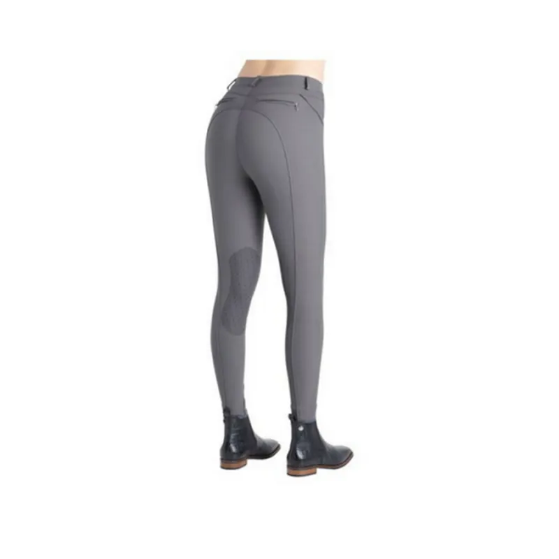 Rebel by Montar Shelby Classic Silicone Knee Patch Breeches - Grey
