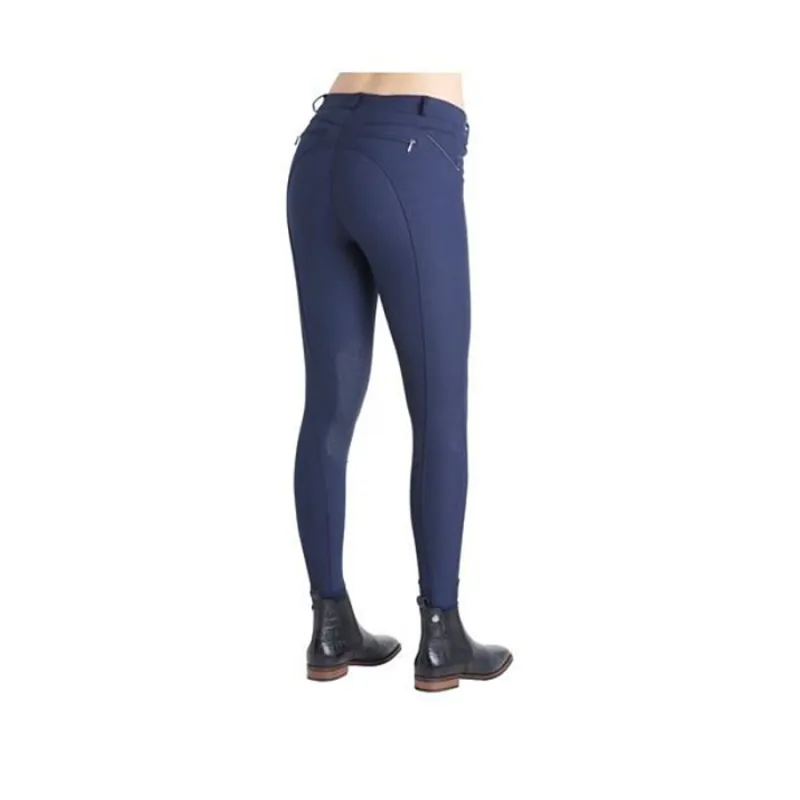 Rebel by Montar Shelby Classic Silicone Knee Patch Breeches - Navy