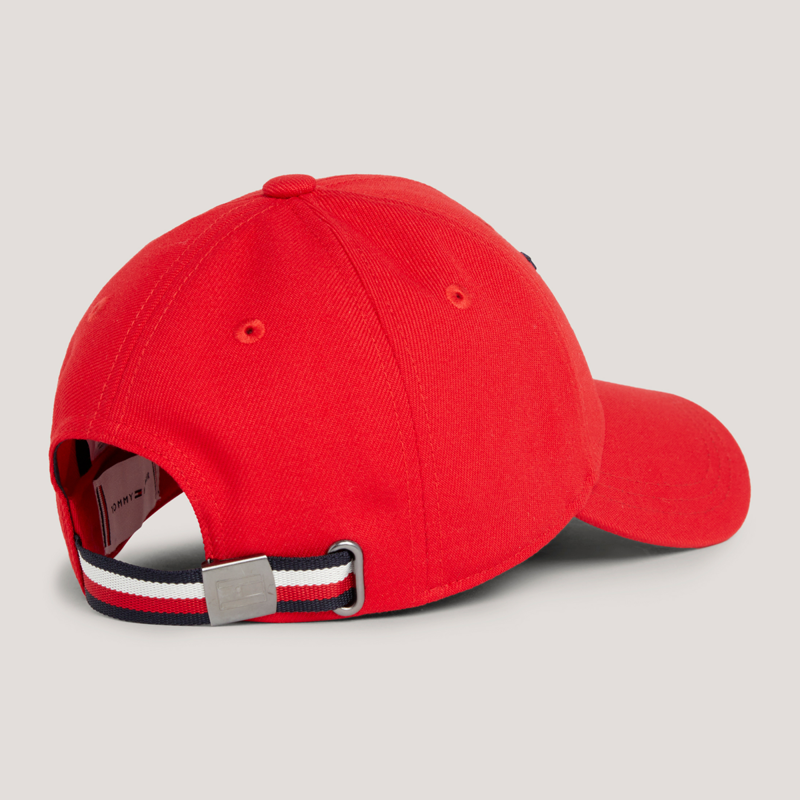 Tommy Hilfiger Montreal Water Repellent Flag Logo Cap - Fierce Red-1