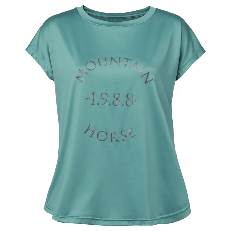 Mountain Horse Ladies Active Loose Tee - Teal Blue