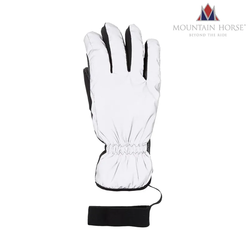 Mountain Horse Flash Junior Glove - Silver/Black