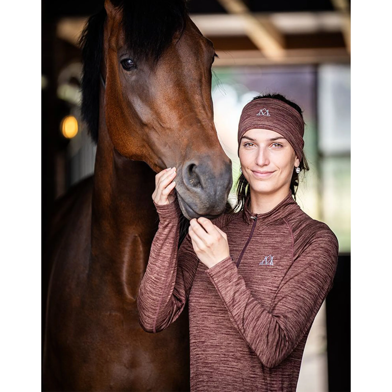 Mountain Horse Tate Tech Fleece - Brown-1