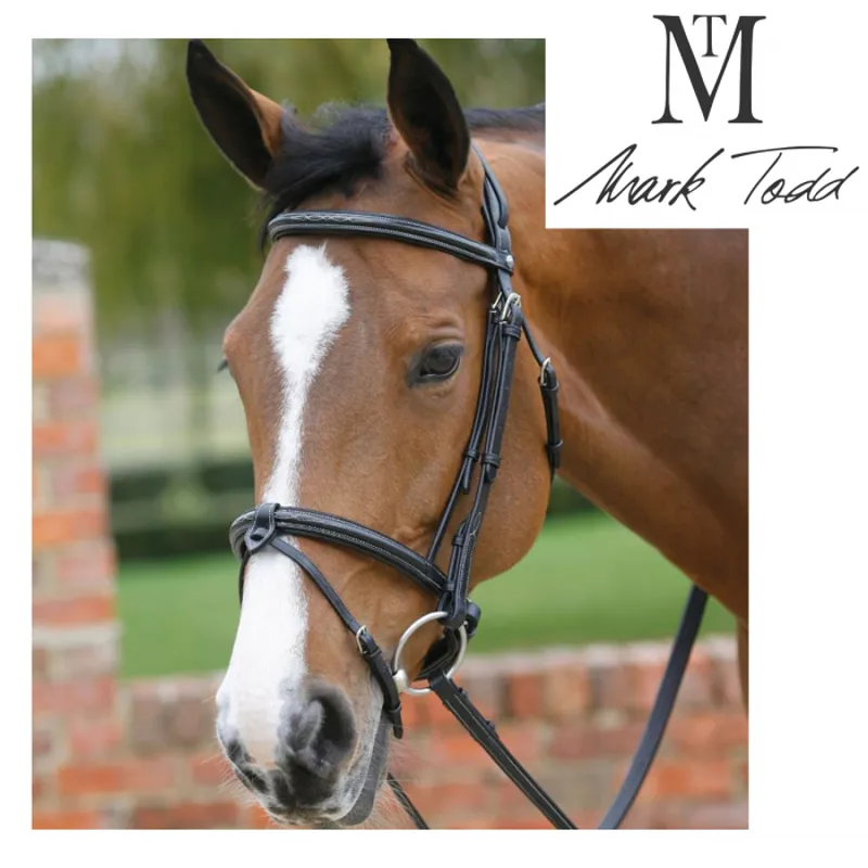Mark Todd Deluxe Padded Bridle with Flash - Havana