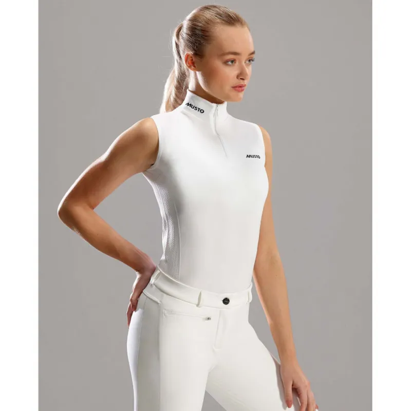 Musto Women's Performance Sleeveless Stock Shirt - White-2