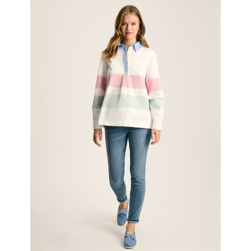 Joules Ladies Brinley Deck Shirt - Chalk White-3