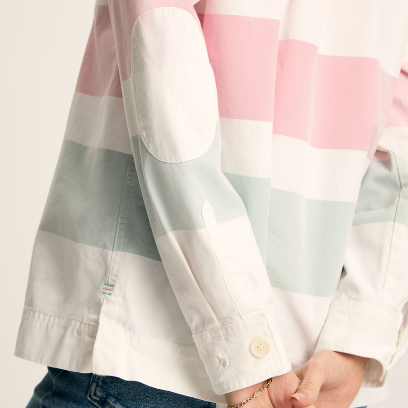 Joules Ladies Brinley Deck Shirt - Chalk White-6