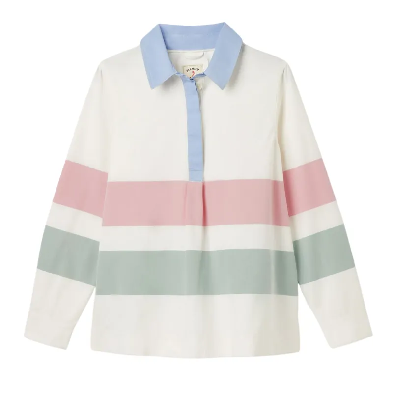 Joules Ladies Brinley Deck Shirt - Chalk White