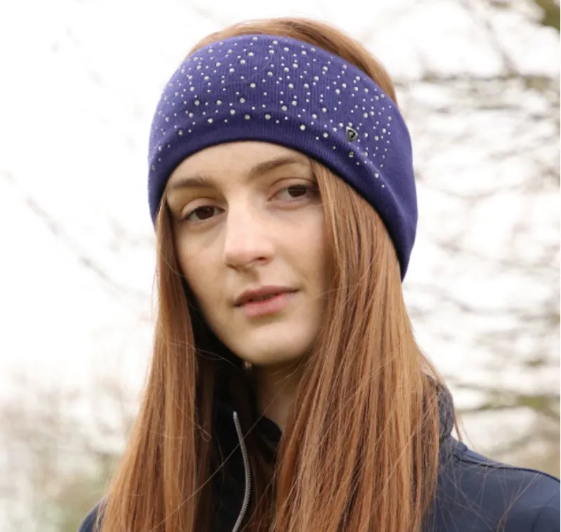Hy Equestrian Synergy Diamante Headband in Navy