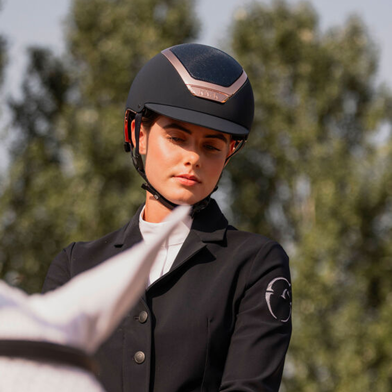 Kask Dogma Chrome Riding Hat - Navy/Everyrose-2