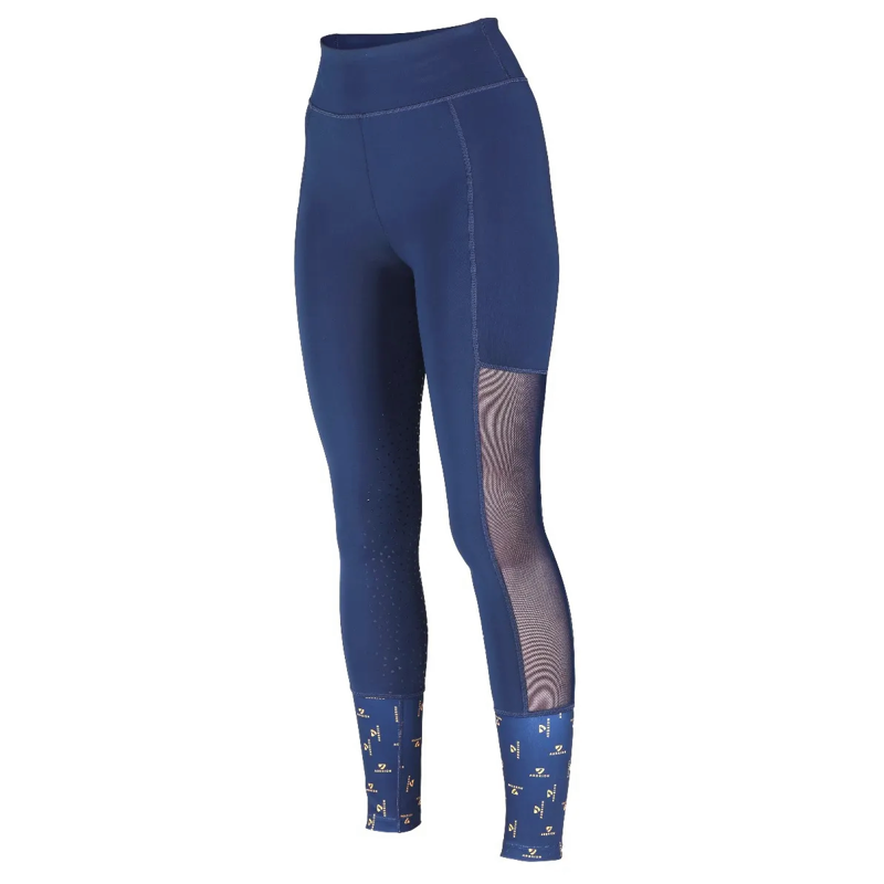 Aubrion Elstree Mesh Riding Tights Maids - Navy-1