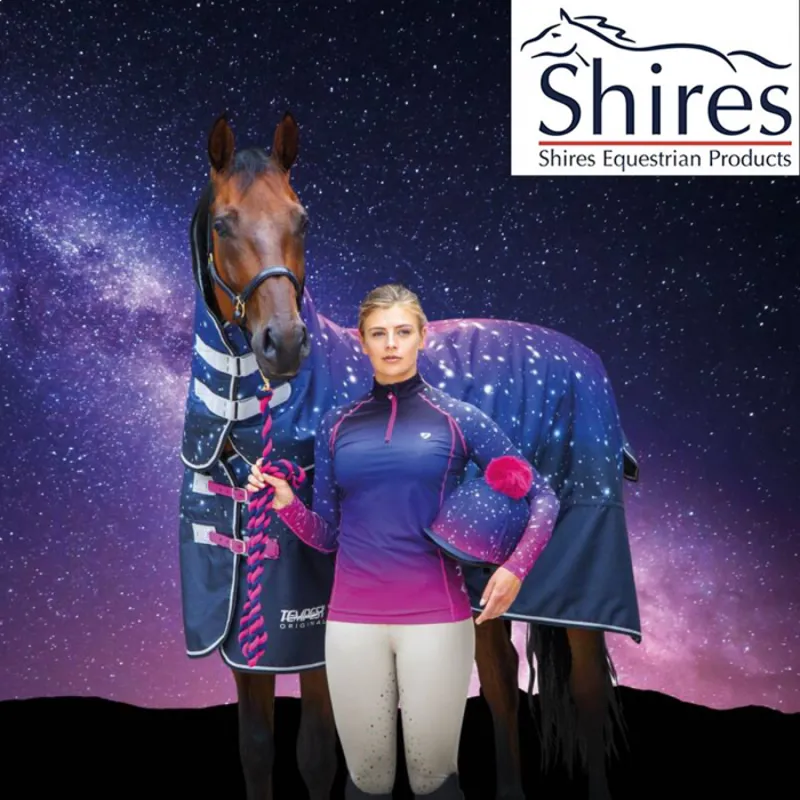 Shires Tempest Original 200 Combo Turnout Rug - Pink Nebular