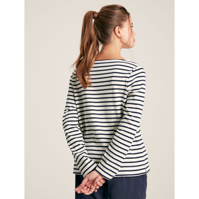 Joules New Harbour Ladies Relaxed Fit Top - Navy Stripe-1
