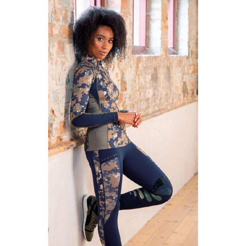 Aubrion Newbury Long Sleeve Base Layer - Camo-1