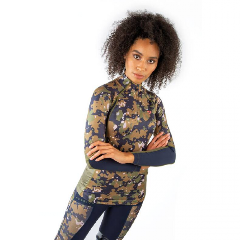 Aubrion Newbury Long Sleeve Base Layer - Camo-2