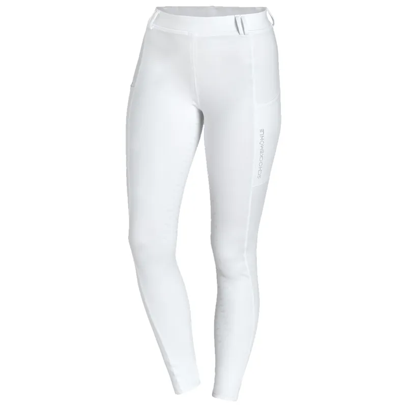 Schockemohle New Glossy Riding Tights Style - Optical White