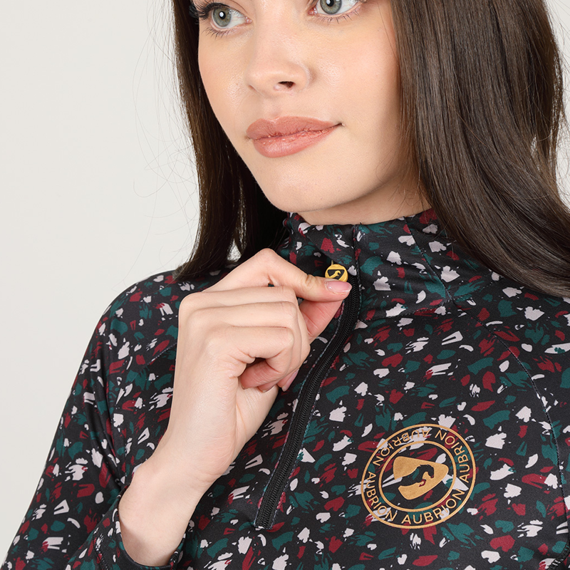 Aubrion Newbury Long Sleeve Base Layer - Brushstroke-2