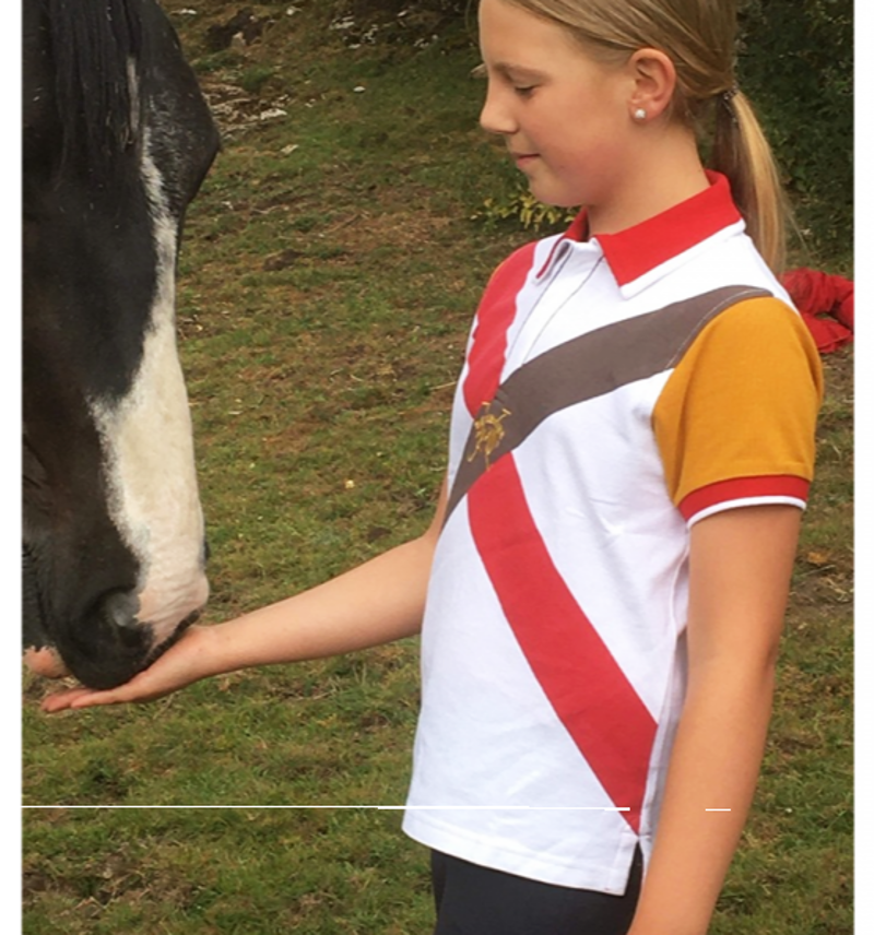 Horseware Children's Nicole Fitted Polo - White-1