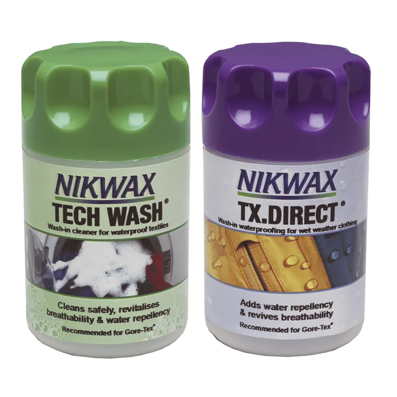 Nikwax Tech Wash/TX Direct Wash-In Twin Pack in White