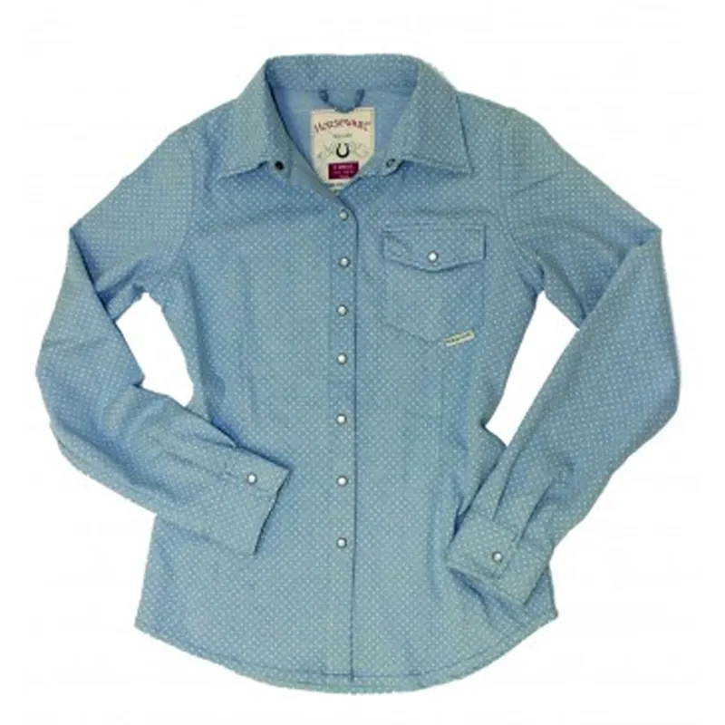 Horseware Nola Chambray Shirt - Denim Blue