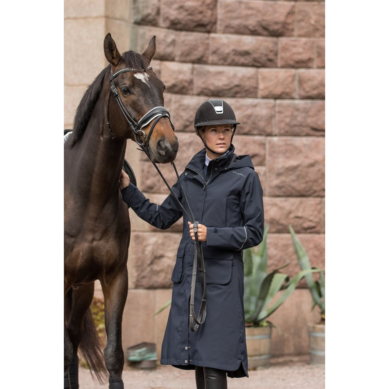Stierna Nova Rain Coat - Midnight Navy-5