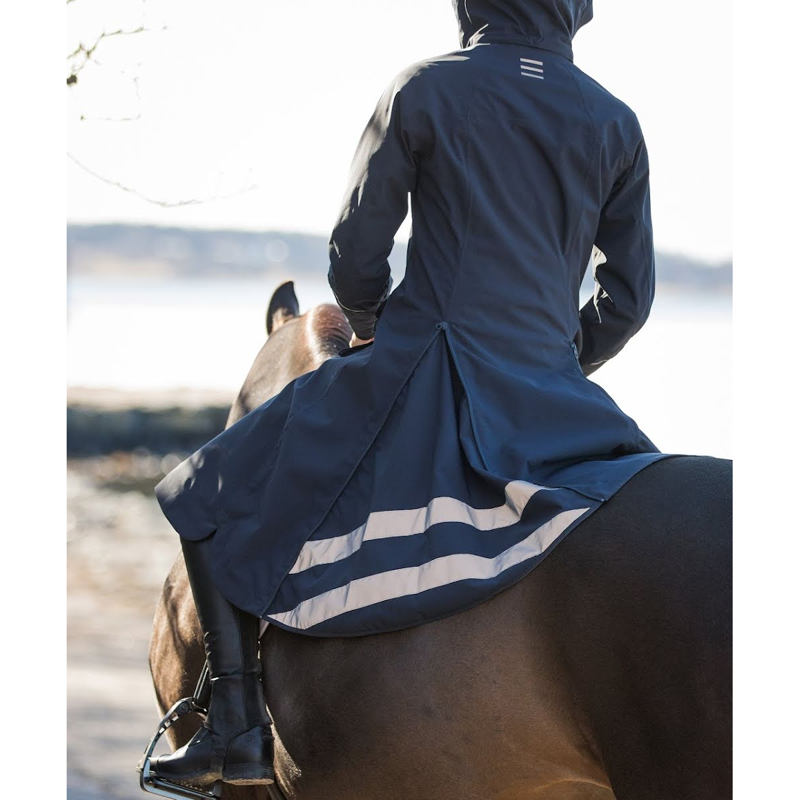 Stierna Nova Rain Coat - Midnight Navy-3