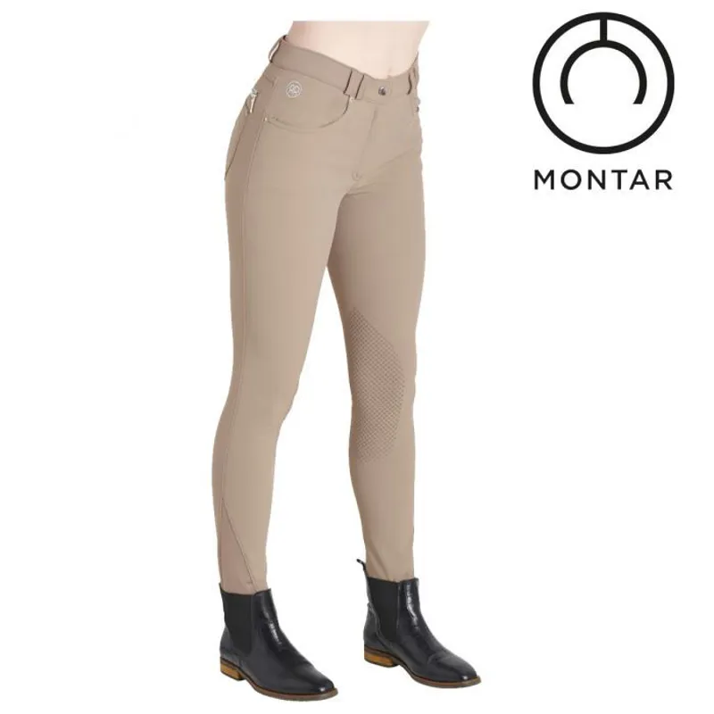 Montar Rebel Nova Classic Knee Grip Breeches - Beige-1