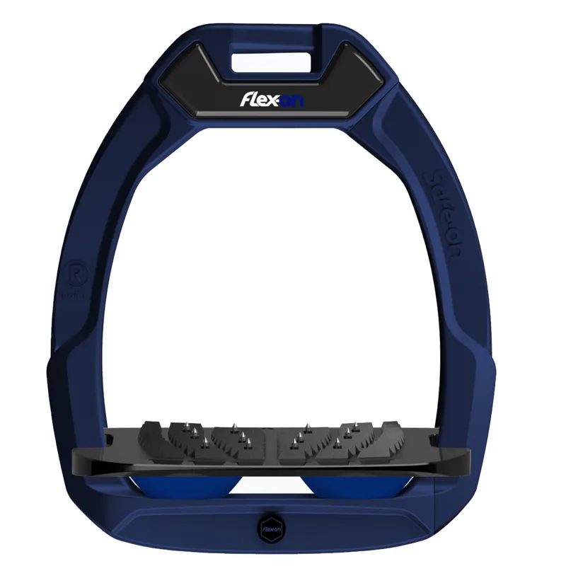 Flex-On Safe-On Inclined Ultra-Grip Stirrups - Navy/Black/Navy