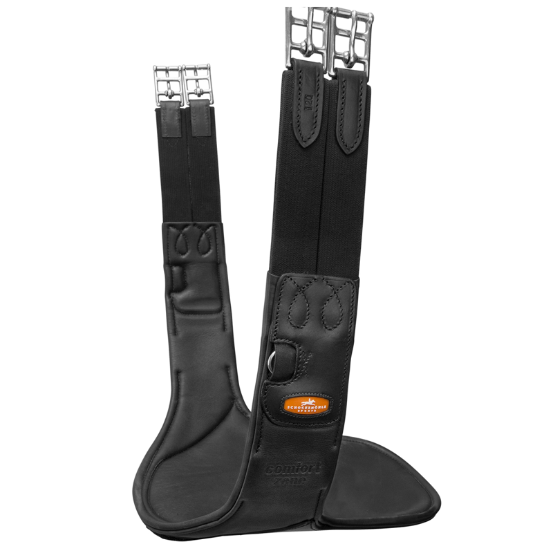 Schockemohle Oklahoma Anatomic Stud Girth - Black/Silver-1
