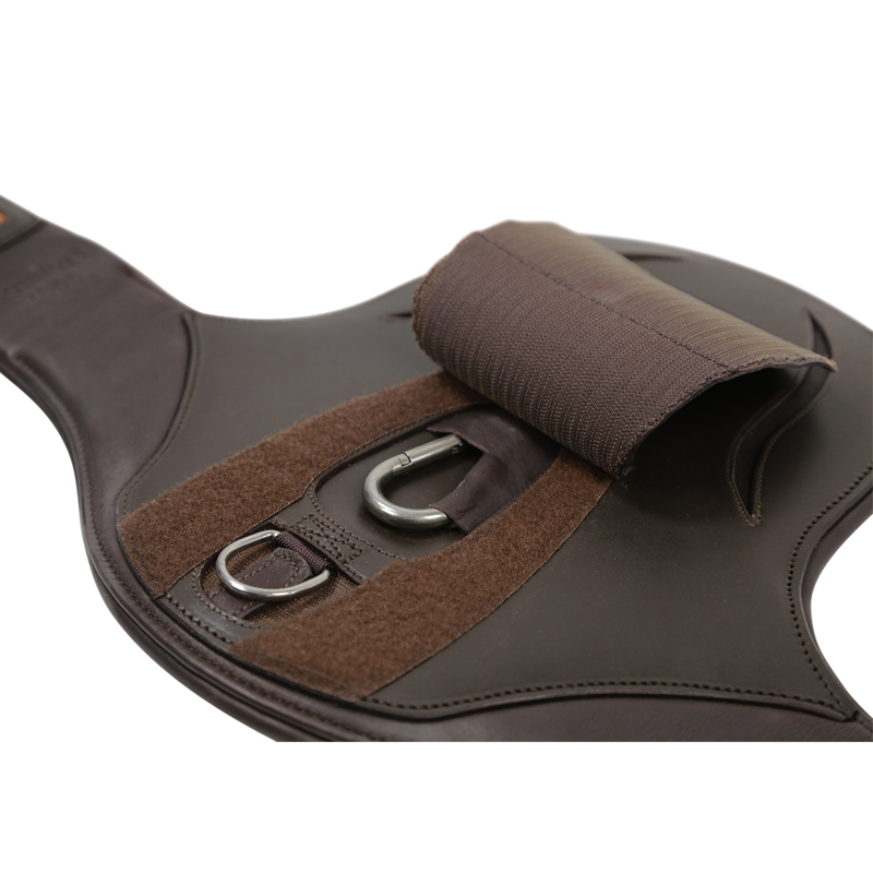 Schockemohle Oklahoma Anatomic Stud Girth - Espresso/Silver-2