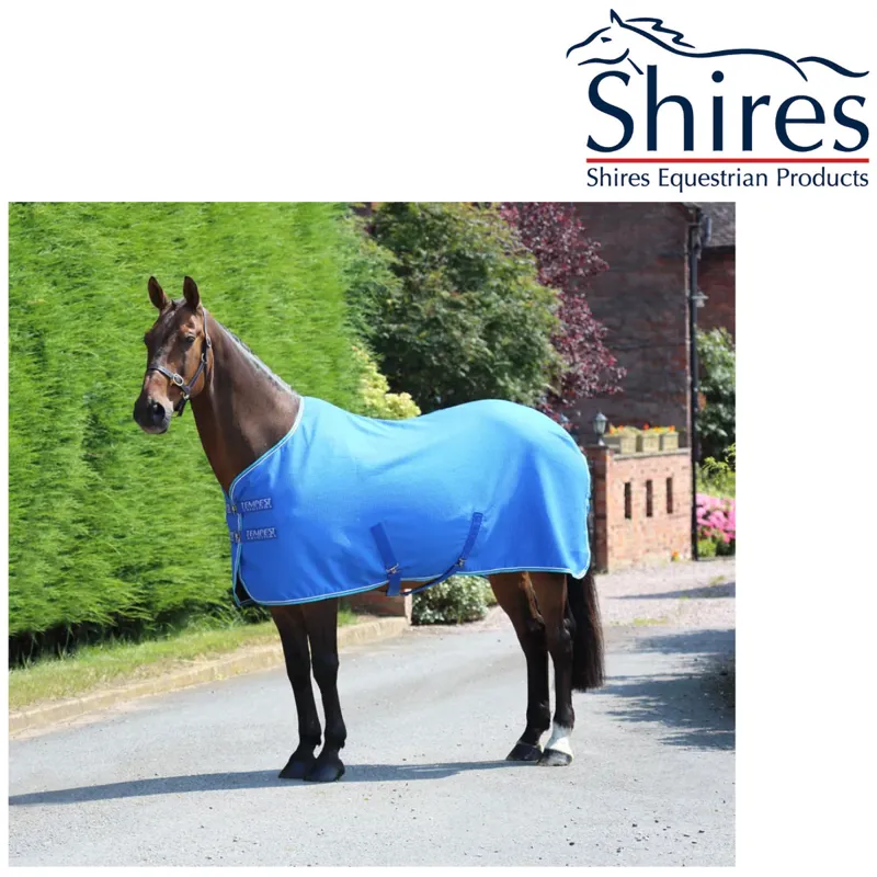 Shires Tempest Original Waffle Rug - Royal/Teal/Grey 