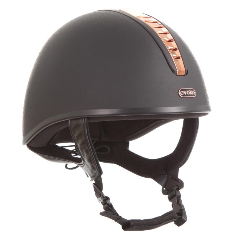 Evoke Orion Jockey Skull - Black/Rose Gold/Black-1