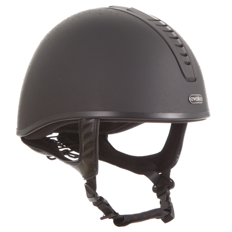 Evoke Orion JS4K Children's Jockey Skull - Black/Black/Black-1
