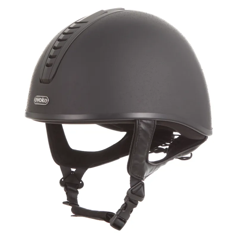Evoke Orion JS4K Children's Jockey Skull - Black/Black/Black