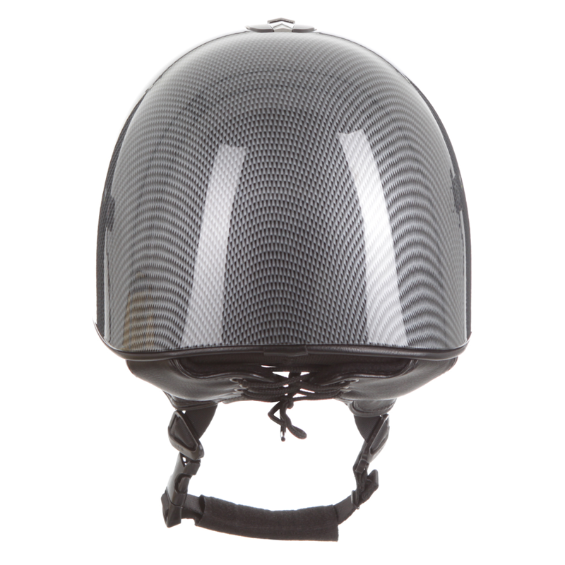 Evoke Orion Jockey Skull - High Shine Carbon/Gunmetal/Black-3