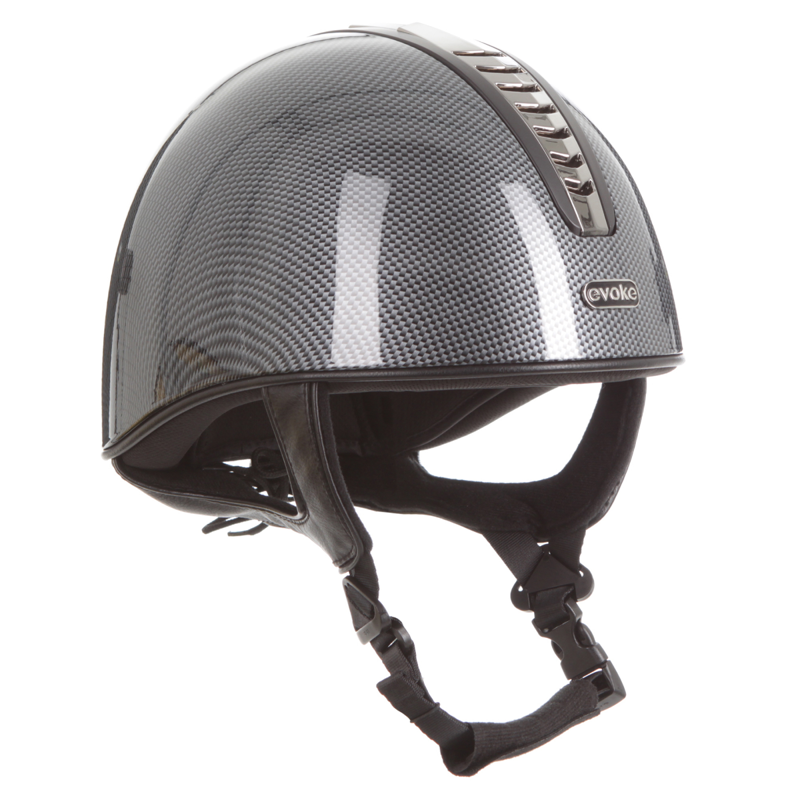 Evoke Orion Jockey Skull - High Shine Carbon/Gunmetal/Black-1