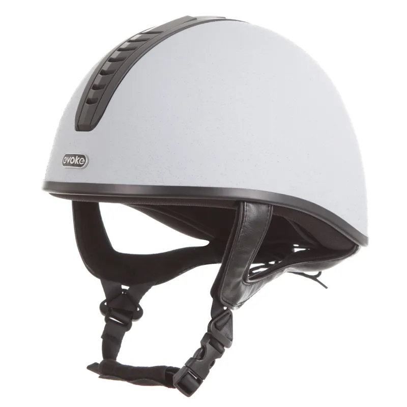 Evoke Orion Jockey Skull - Silver/Black/Black