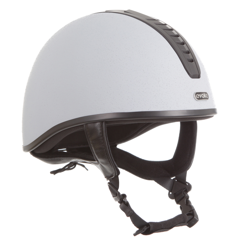 Evoke Orion Jockey Skull - Silver/Black/Black-1