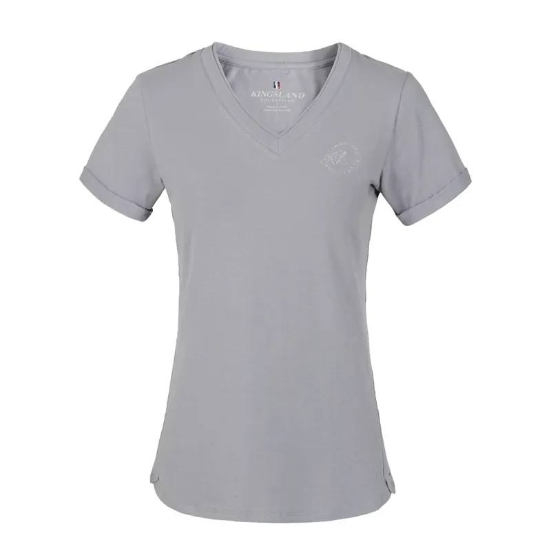 Kingsland KLovelia Ladies V-Neck T-Shirt - Grey Sleet