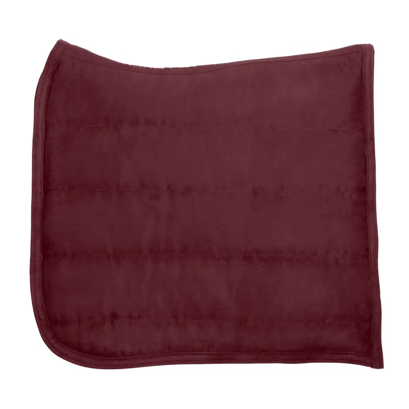 QHP Puff Pad Anatomic - Burgundy - Dressage Full