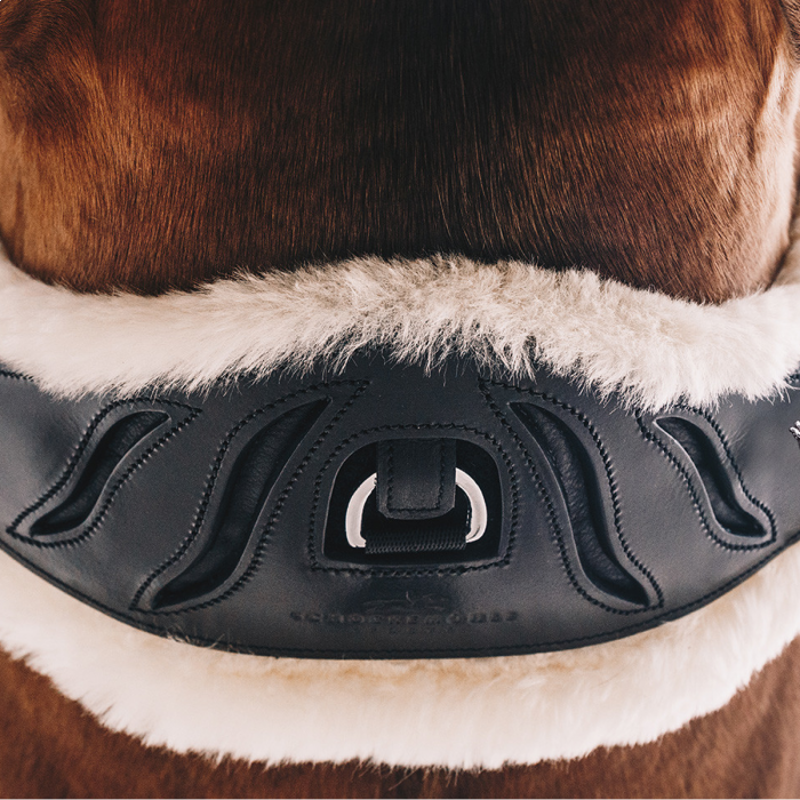 Schockemohle Pandora Pro Dressage Girth - Black/Silver-1