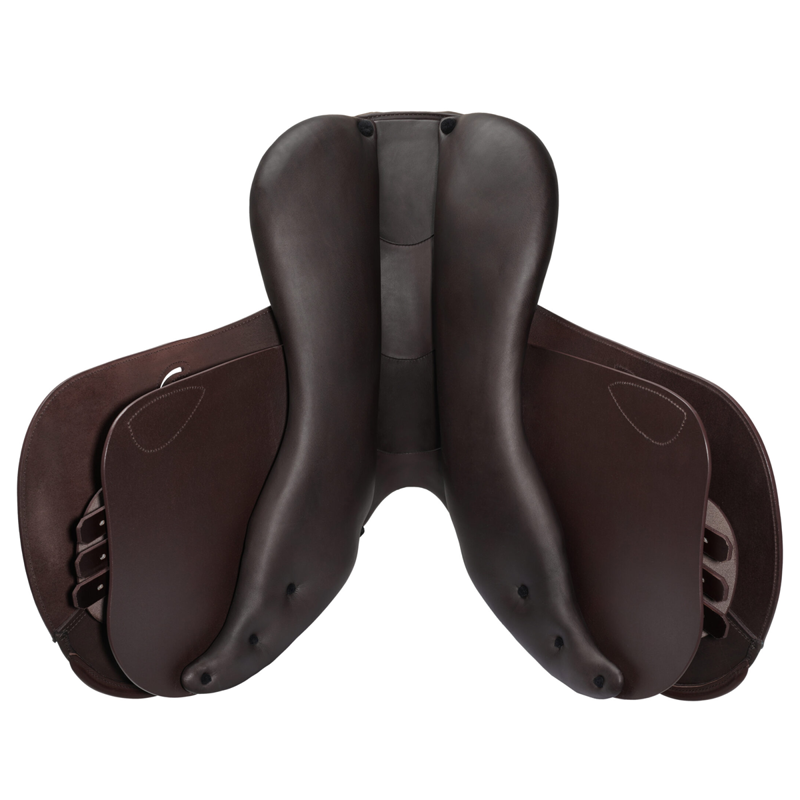 Prestige Paris Double Flap Jump Saddle - Tabacco - 17 - 34-3