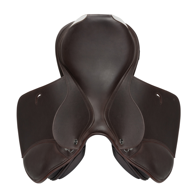 Prestige Paris Double Flap Jump Saddle - Tabacco - 17 - 34-1