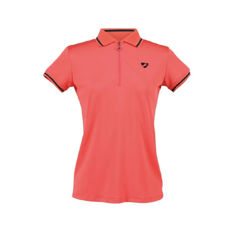Aubrion Parsons Tech Polo - Coral