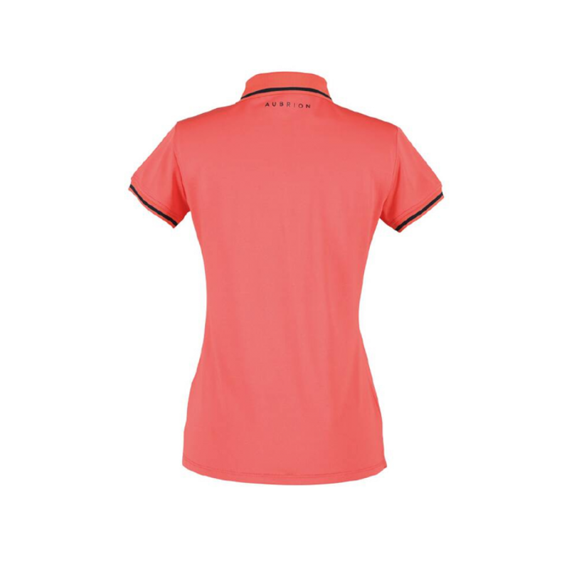 Aubrion Parsons Tech Polo - Coral-1