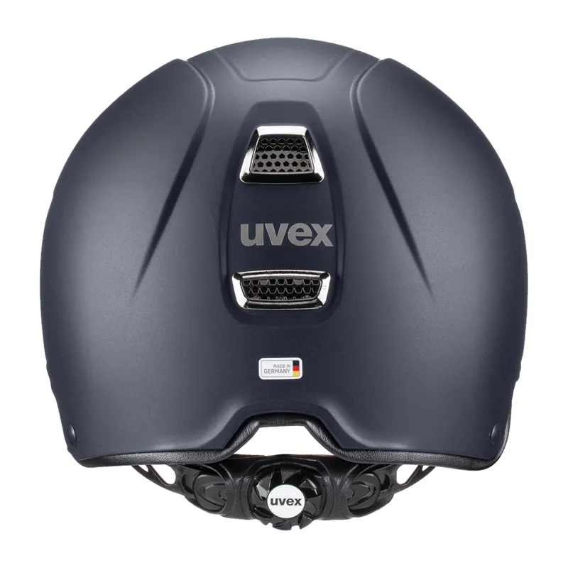 Uvex Perfexxion II Chrome Riding Hat - Navy Mat-3