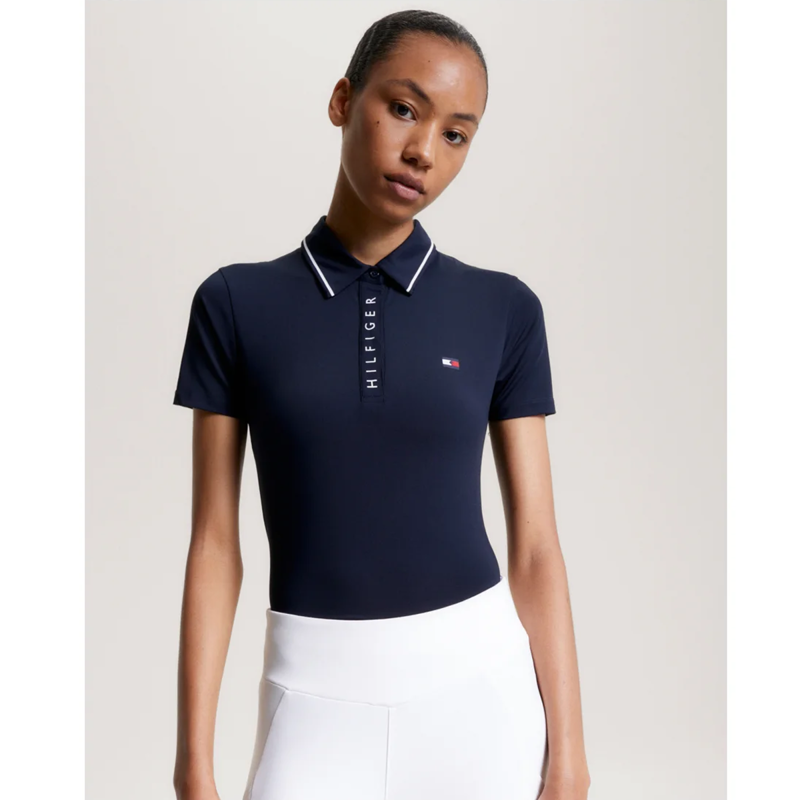 Tommy Hilfiger Women's Performance Polo Shirt - Desert Sky-2