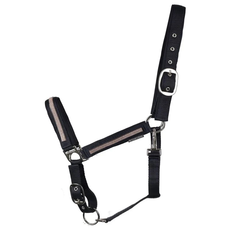 Hy Equestrian Mystic Head Collar - Navy/Rose Dust