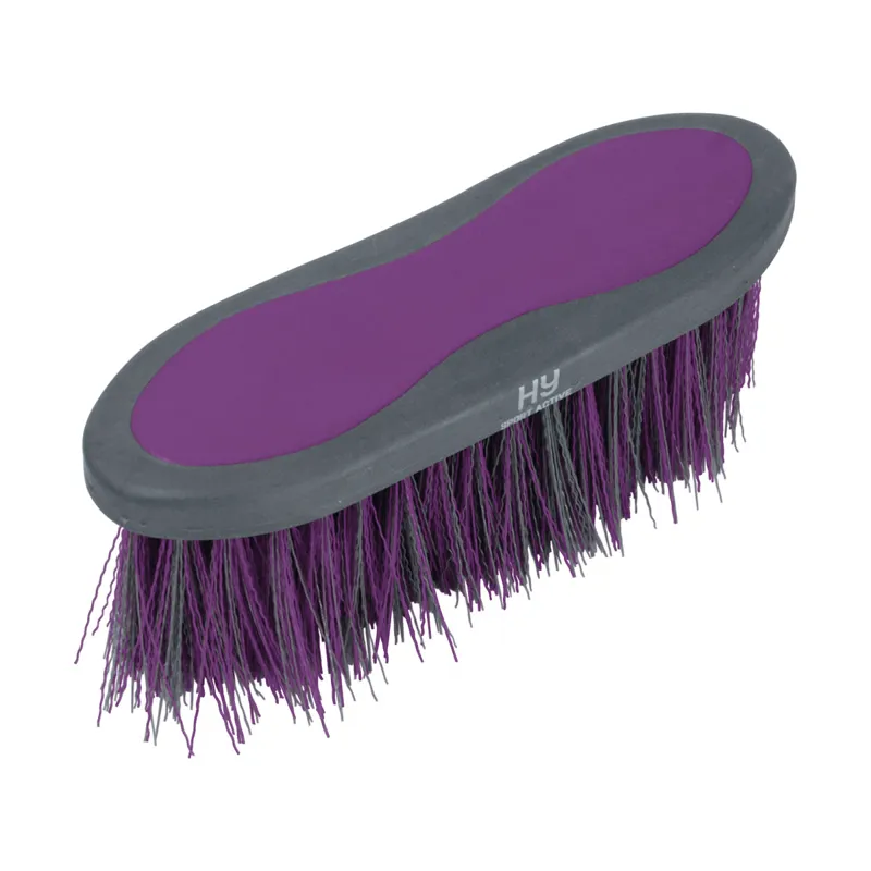 Hy Sport Active Long Bristle Dandy Brush - Amethyst Purple